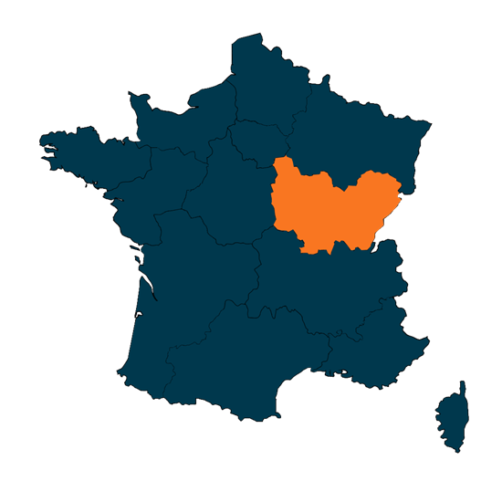 Localisée en Bourgogne-Franche-Comté