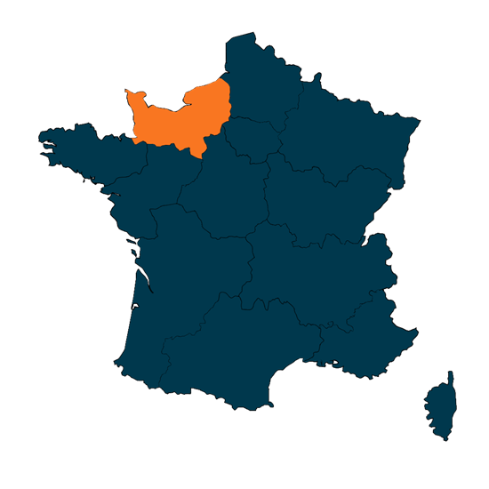 Localisée en Normandie